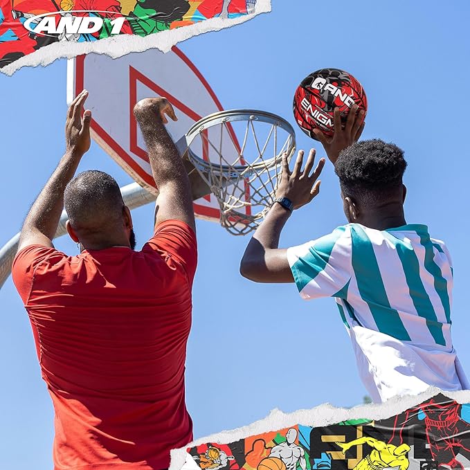 AND1 Enigma Basketball - Streetball for Indoor and Outdoor Use, Deep Channel Construction and