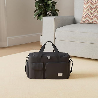 FIORETTO Women's Gym Duffle Bag with Shoes Compartment, 37L Capacity, Ideal for Travel, Gym