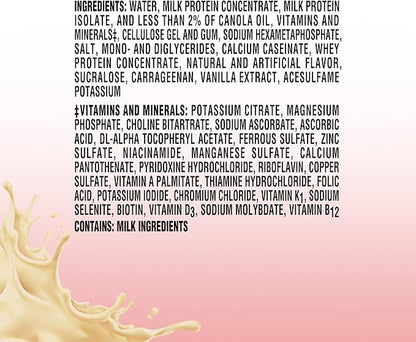 BOOST MAX Protein Shakes Ready to Drink - 30g High Protein Shake - Vanilla | Nutritional Drinks to