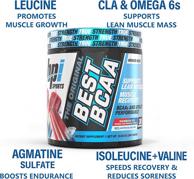 BPI Sports Best BCAA Powder - Muscle Recovery Support - Branched Chain Amino Acids | Building