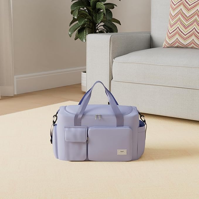 FIORETTO Women's Gym Duffle Bag with Shoes Compartment, 37L Capacity, Ideal for Travel, Gym
