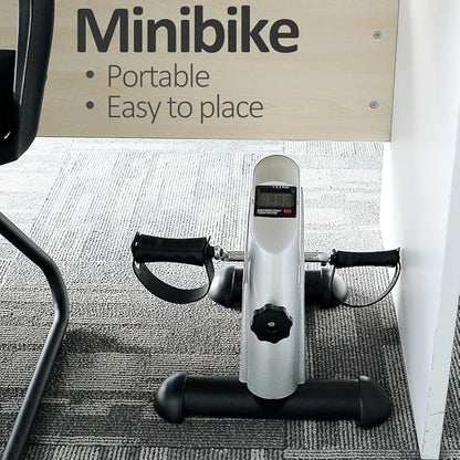 Mini Exercise Bike, himaly Under Desk Bike Pedal Exerciser Portable Foot Cycle Arm & Leg Peddler