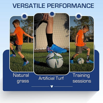 Soccer Cleats for Kids & Youth | Lightweight Football Shoes for Firm Ground | Durable Girls & Boys