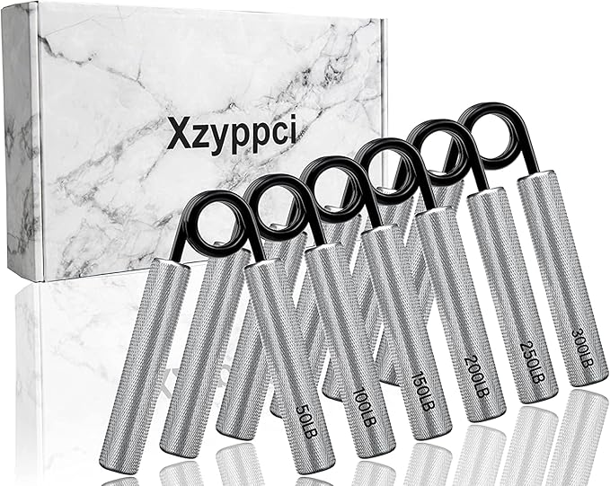 Grip Strength Trainer,50LBS-300LBS Metal Hand Grip,No Slip Heavy-Duty Hand Grip Strengthener,Wrist