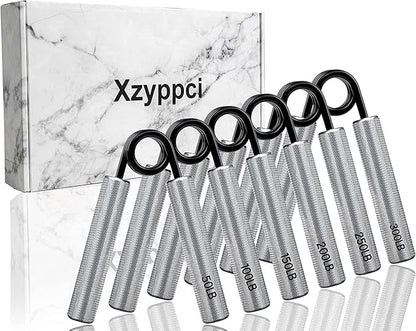 Grip Strength Trainer,50LBS-300LBS Metal Hand Grip,No Slip Heavy-Duty Hand Grip Strengthener,Wrist
