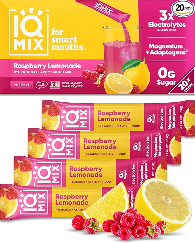 IQMIX Hydration Electrolyte Powder – 4-in-1 Formula for Hydration, Mental Clarity, Mood and