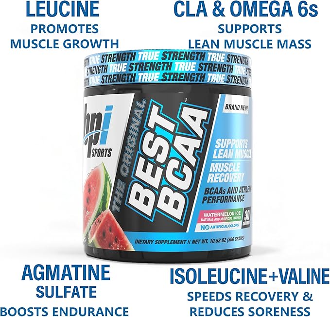 BPI Sports Best BCAA Powder - Muscle Recovery Support - Branched Chain Amino Acids | Building