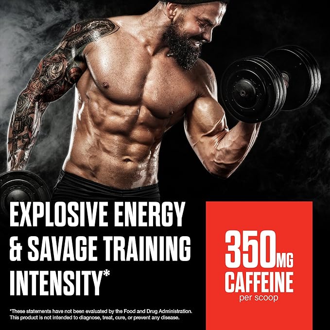 JNX SPORTS The Shadow! 350mg of Caffeine Hard Core Preworkout - Strawberry Pineapple 30 Servings |