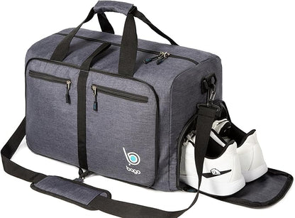 Bago Foldable Duffel Bags for Traveling Women & Men - 60L Medium Packable Duffle Bag for Travel