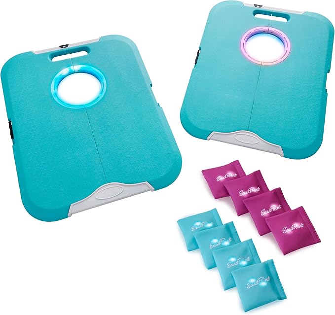 EastPoint Sports Go! Gater Cornhole – Light-Up and Travel Versions – Easy Storage & Light-Weight