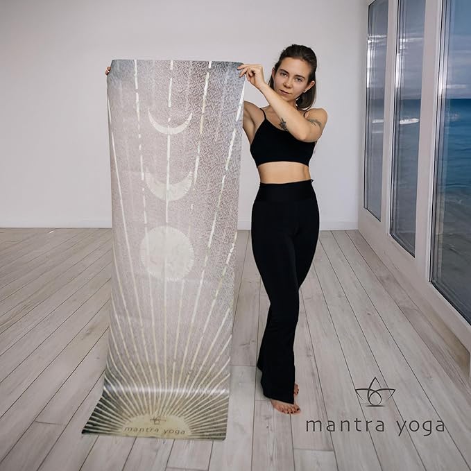 Mantra Yoga Travel PRO 1.5mm - Foldable Fitness & Exercise Mat with Bag | Lightweight, Compact &