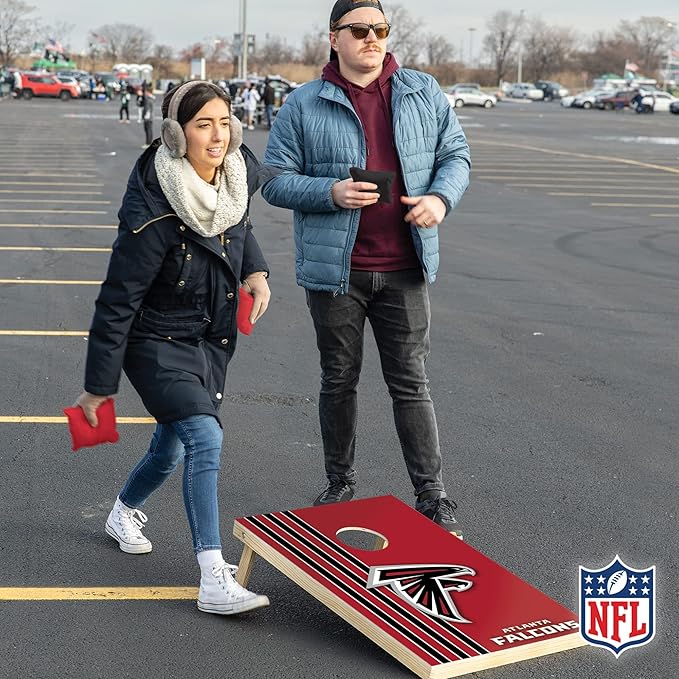 NFL 2' x 3' Solid Wood Cornhole Set with Direct Print HD Team Graphics – Great Gift for Any