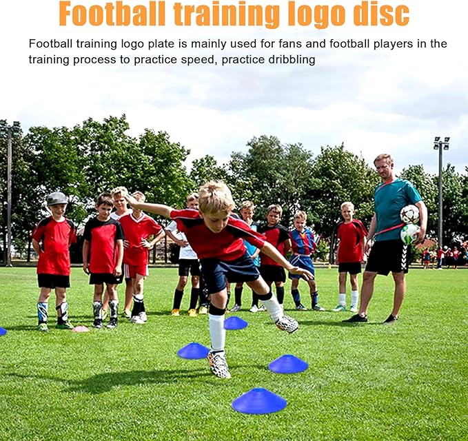 Football Training Equipment | Speed Agility Training Set, Including 1 Agility Ladder, 4 Steel
