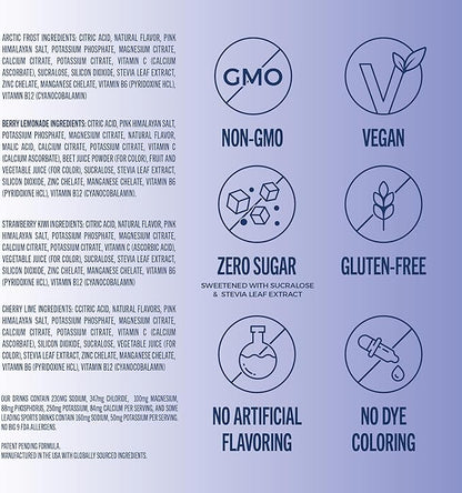 TREVI™ Sugar Free Electrolytes - Drink Mix Hydration Powder Packets - 28 Count - Favorites Variety