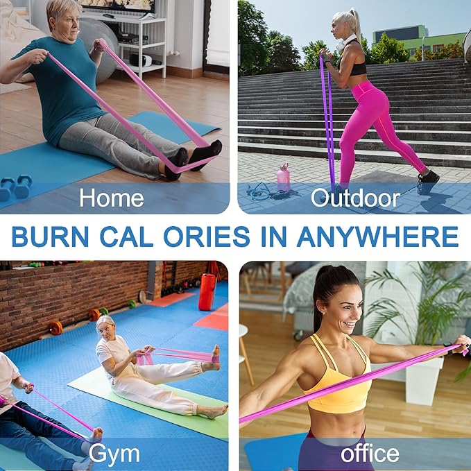 5 Pcs Professional Resistance Bands. Latex-Free, Elastic Band, Work Out Bands, Stretch Bands for