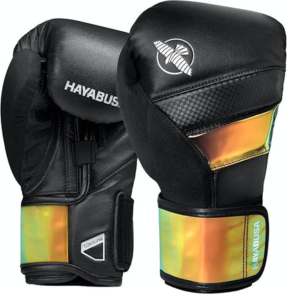 Hayabusa T3 Boxing Gloves for Men and Women Wrist and Knuckle Protection, Dual-X Hook and Loop