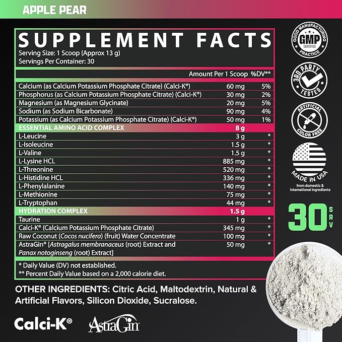 Nutrex Research EAA Hydration | EAAs + BCAAs Powder | Muscle Recovery, Strength, Muscle Building