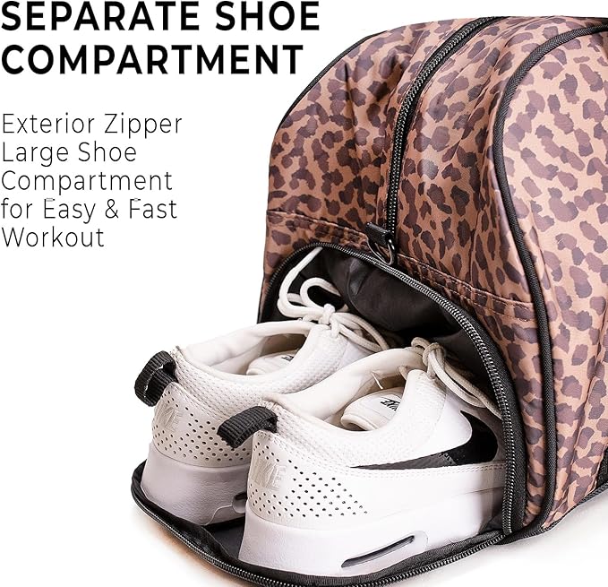 Vooray Burner Gym Duffel Bag, Gym Bag for Women and Men with Shoe Compartment, Weekender, Overnight