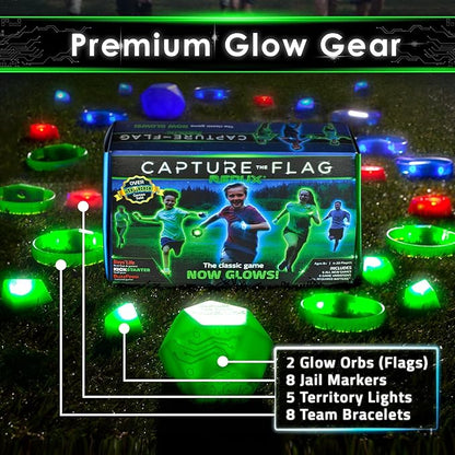 Redux: The Original Glow in The Dark Capture The Flag Game | Ages 8+ | Outdoor Games for Kids and