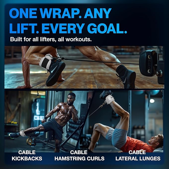 Modvel Gym Ankle Strap for Cable Machines ??Glute & Leg Kickback Ankle Straps for Gym Workouts