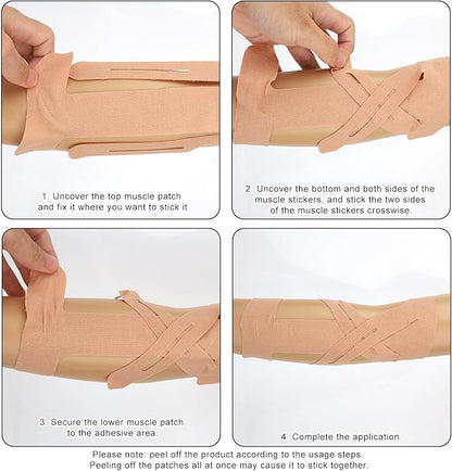 10pcs Shoulder Kinesiology Tapes, Premium Breathable Latex-Free Athletic Muscle Strips Shoulder