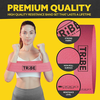 Fabric Resistance Bands for Working Out - Booty Bands for Women and Men - Exercise Bands Resistance