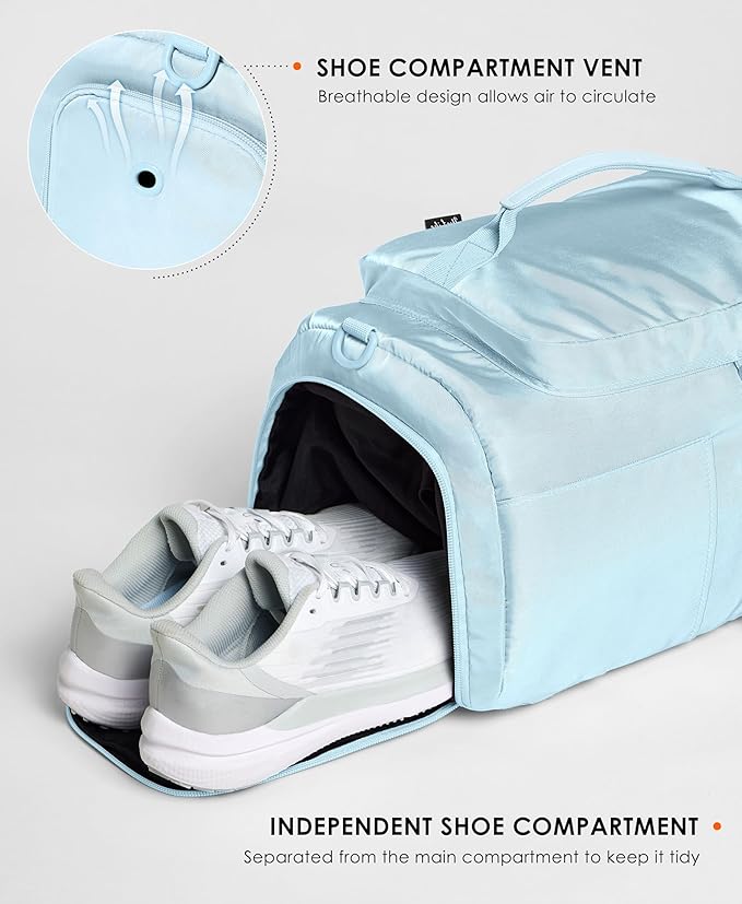 Gym Bag for Women Workout Gym Backpack with Shoe Compartment Sports Duffel Bag Multiple Pockets 30L