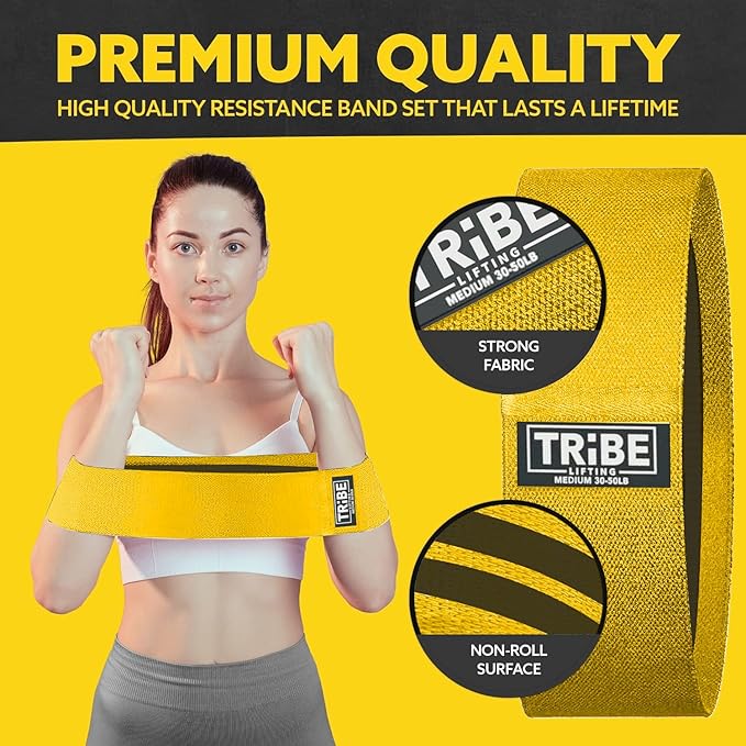 Fabric Resistance Bands for Legs - Workout Bands Resistance Bands for Men and Women - Booty Bands