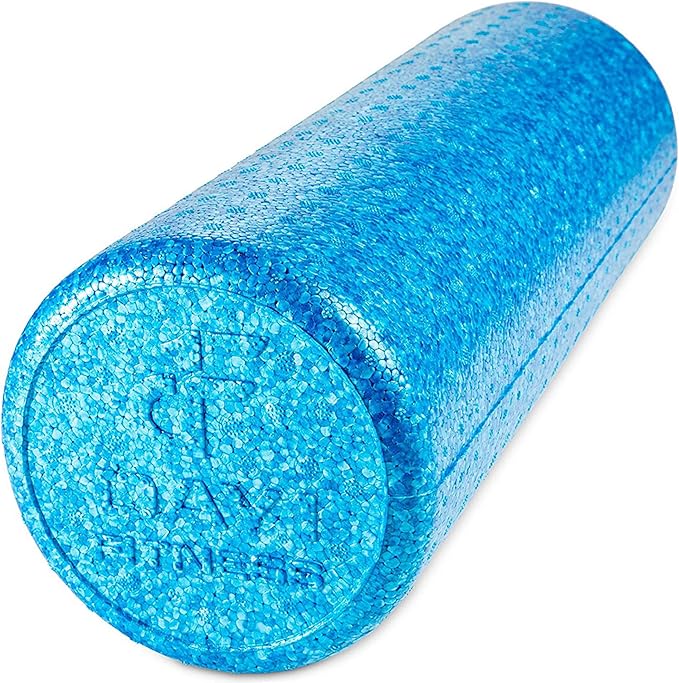 High-Density Round Foam Rollers - 4 Size and 8 Color Options - Massage Rollers for Stretching, Deep
