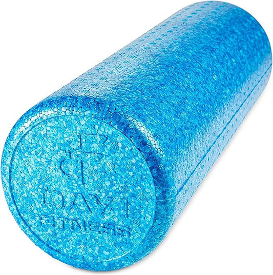 High-Density Round Foam Rollers - 4 Size and 8 Color Options - Massage Rollers for Stretching, Deep