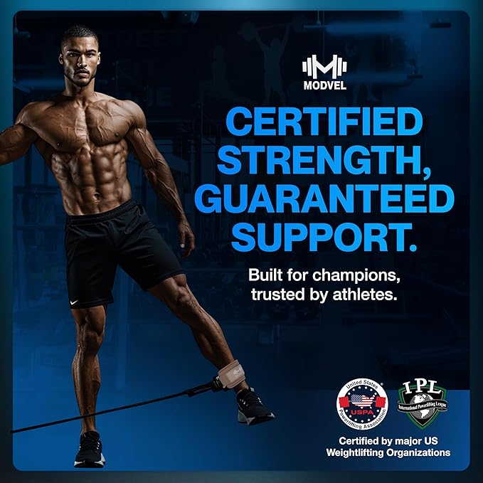 Modvel Gym Ankle Strap for Cable Machines ??Glute & Leg Kickback Ankle Straps for Gym Workouts
