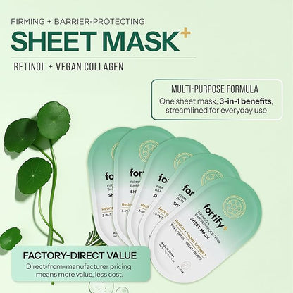Face Mask with Retinol and Collagen - Dermatologist Tested, Anti Aging - Firming & Barrier