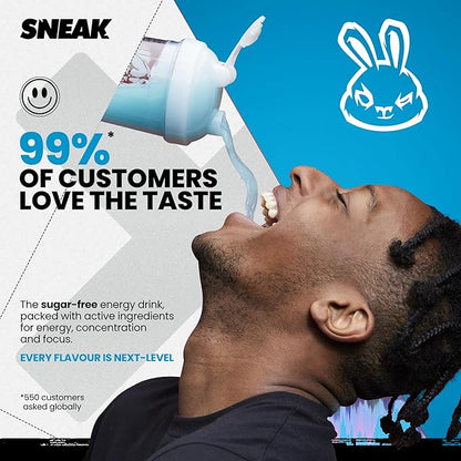 SNEAK Energy Drink Starter Pack | 9 Sachets with Monochrome Shaker | No Sugar. No Nasties. Just