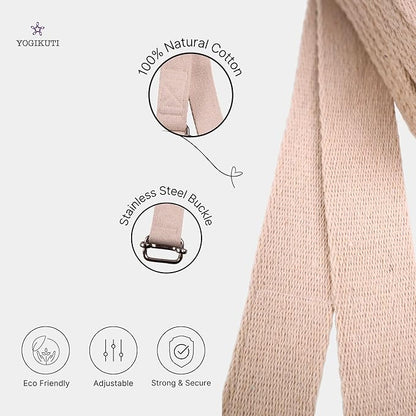 Yoga Strap - Adjustable D-Ring Buckle Yoga Belt for Pilates, Gym Workouts, and Physical Therapy |