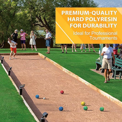 Professional Grade 107mm Bocce Ball Game Set Regulation Size and Weight 920g for Official