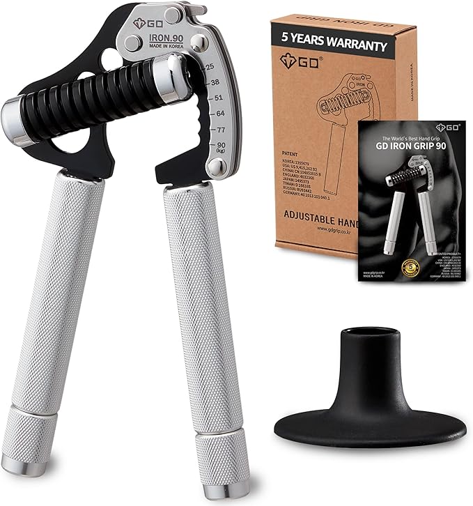 GD IRON GRIP Grip Strength Trainer Adjustable Hand Gripper Strengthener Hand Grip Exerciser Wrist