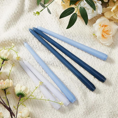 MTLEE Taper Candles 8/10/12 Multi Height Unscented Taper Candles 8 Burn Hours for Dinner Decorative