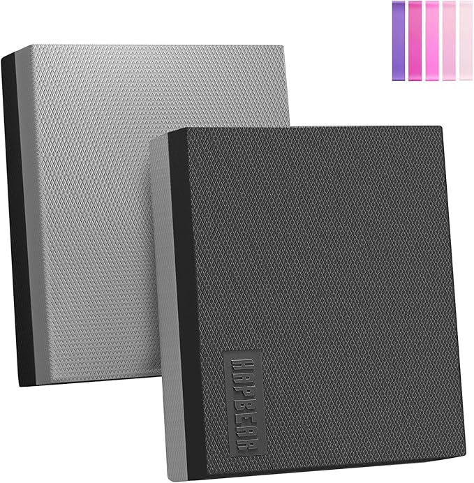 HAPBEAR Exercise Balance Pad - 15"x12" Non-Slip Textured Bottom Stability Training Mat - 2.25"