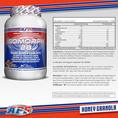 APS Nutrition Isomorph 28 Protein Powder | Pure Whey Isolate | Cold Pressed, Ultra- Filtered, & Ion