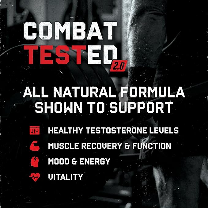 Jocko Fuel Test Booster for Men - Natural Endurance, Stamina, & Strength Booster - Muscle Builder