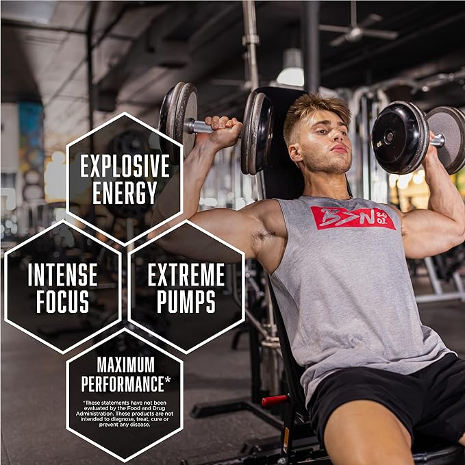 BSN N.O.-XPLODE Pre Workout Supplement with Creatine, Beta-Alanine, and Energy, Flavor: Fruit