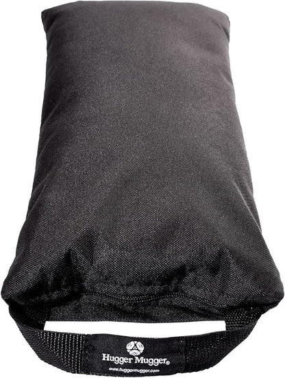 Hugger Mugger 10lb Yoga Sandbag - Adds Weight to Your Poses, Zipper Cover, Sturdy Handle, Silica