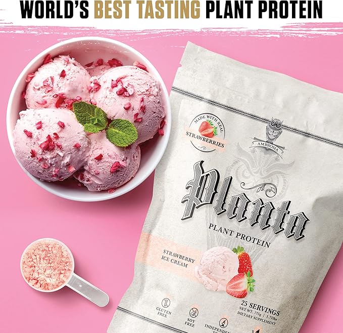 Ambrosia Planta - Premium Plant-Based Protein | Vegan & Keto Friendly | Gourmet Flavors | No