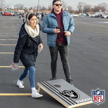 NFL 2' x 3' Solid Wood Cornhole Set with Direct Print HD Team Graphics – Great Gift for Any