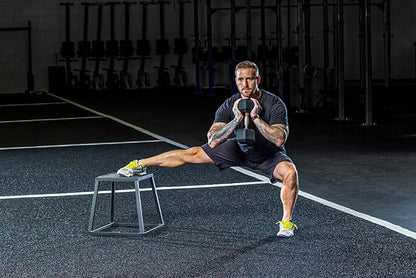 Rage Fitness Steel Plyo Box 12-18-24 Inch High Anti-Slip Pre-Assembled Plyometric Jump Box for Home