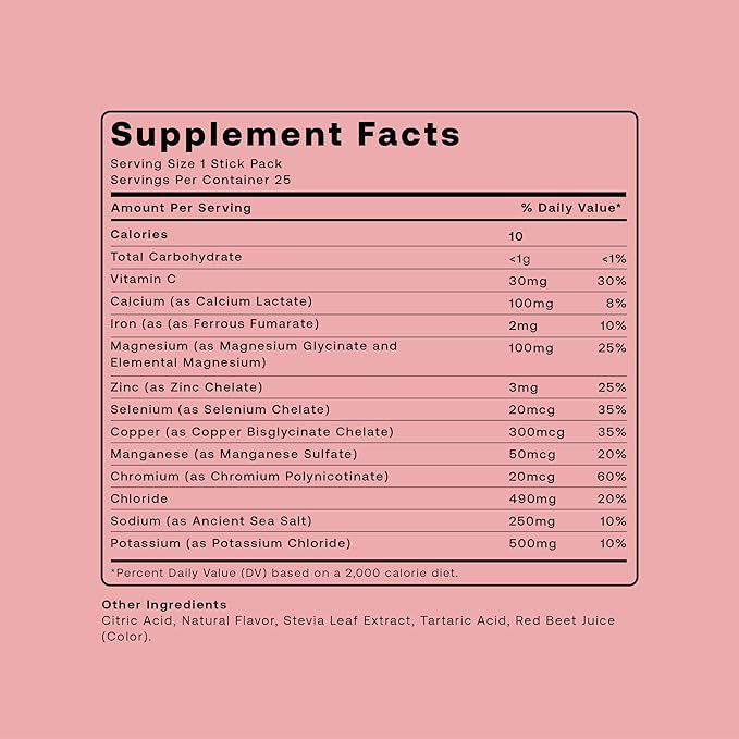 Hydrogen Water + Electrolytes Drink Mix | H2 Hydration Packets with Molecular Hydrogen, Sodium