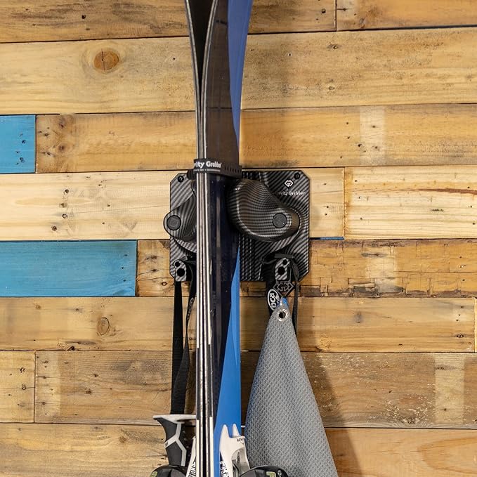 Ultimate Ski & Snowboard Wall Rack | Secure, Non-Slip Storage | Fits Any Ski/Board | Garage