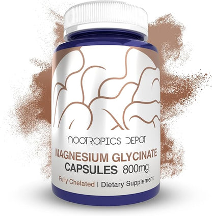 Magnesium Glycinate Capsules | 360 Count | Mineral Supplement | Magnesium Supplement | Supports