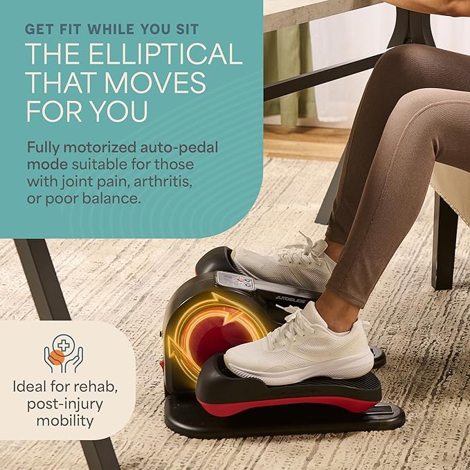 Lifepro Under Desk Elliptical Exercise Machine with or without Red Light, Seated Pedal Exerciser
