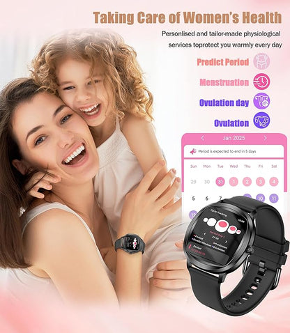 Women's 2pc Band Sports Watch/Smart Watch 1.72" Fitness Tracker with Heart Rate Monitor, 100+